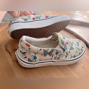 Off white Butterfly print slip on vans